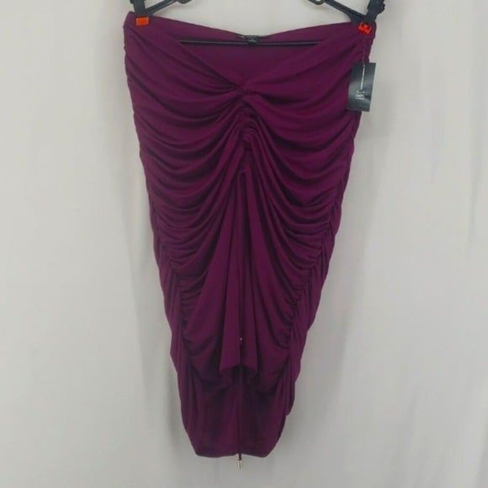 INC INTERNATIONAL CONCEPTS  Midi Skirt Autumn Berry L (AR) - Picture 8 of 9